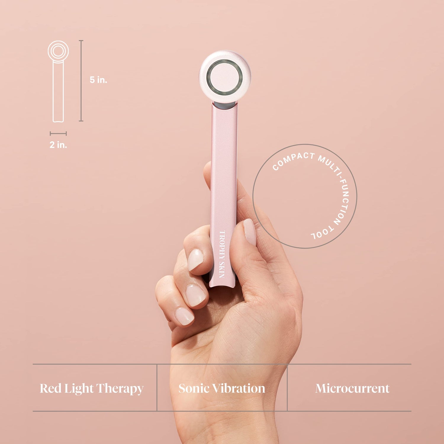Trophy Skin BrightenMD 4-In-1 Portable Microcurrent Facial Device